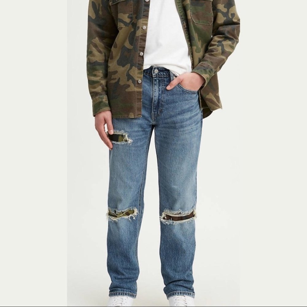 LEVI’S 541 Athletic Taper Camo Patch Jeans 30x30 NEW